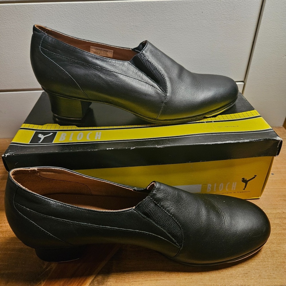 Bloch Ballast Women's Slip-On Tap Dance Shoes Black Size 10 M S0360L Used